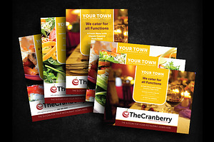 Cranberry Restaurant Advert Flyer