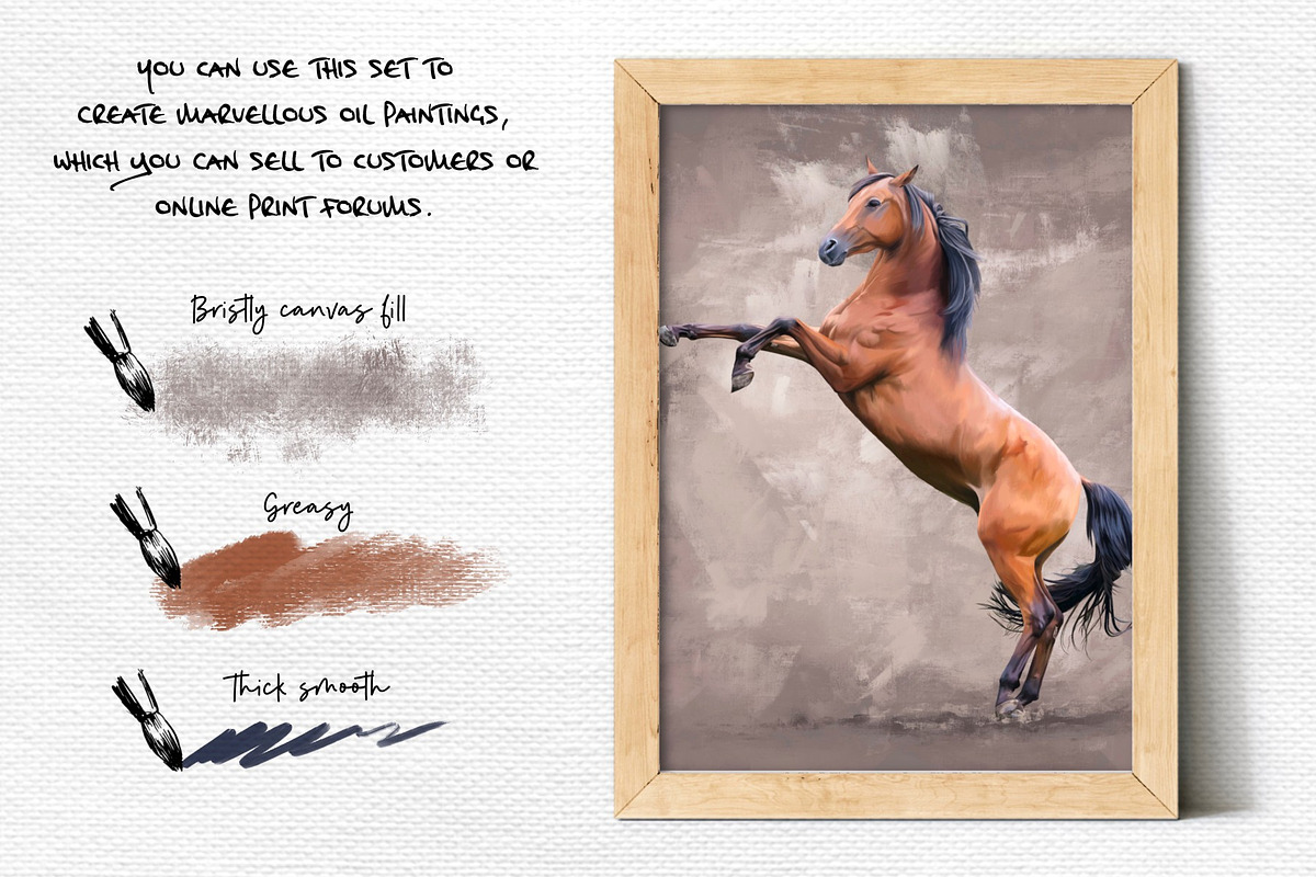 Oil Painter Artist Set for Procreate, a Brush Add-On by SketchWerx (Photo 3 of 21)