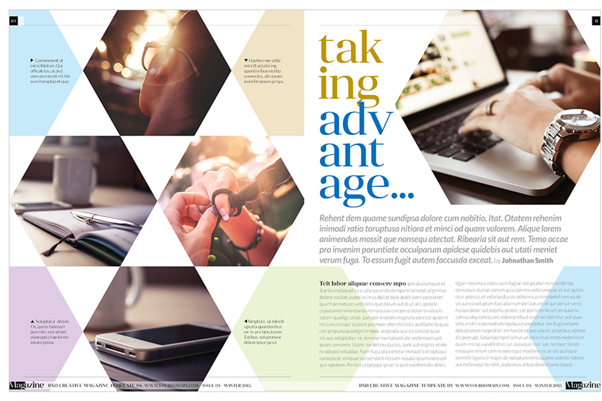 Magazine Template InDesign 04, a Magazine Template by Love Graphic Design (Photo 14 of 34)