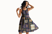 Ethnic Elephant Patchwork Pattern, a Pattern Graphic by StudioGlouna (Thumbnail 3 of 5)