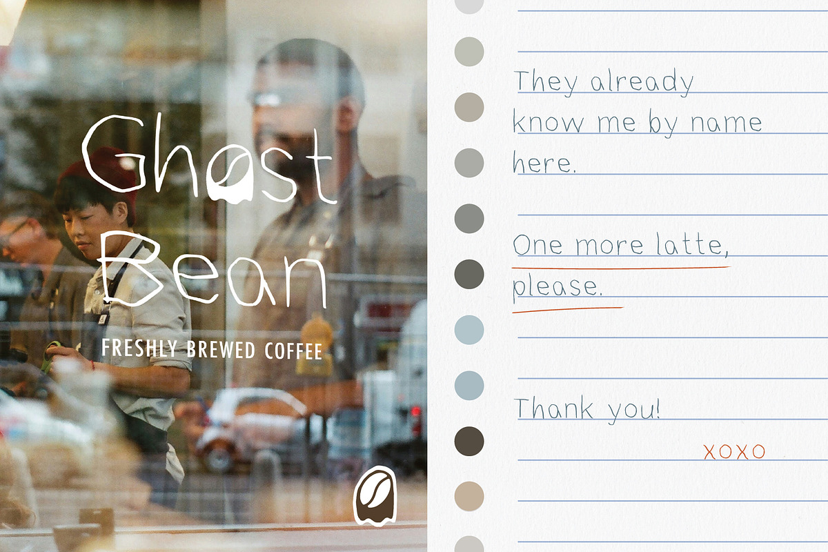 My Left Hand, a Handwritten Font by Jelena Sardi (Photo 4 of 4)