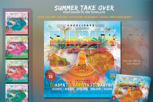 Summer Take Over Flyer Template