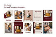 Cherry Instagram Canva Templates, a Social Media Template by kreart (Thumbnail 4 of 6)