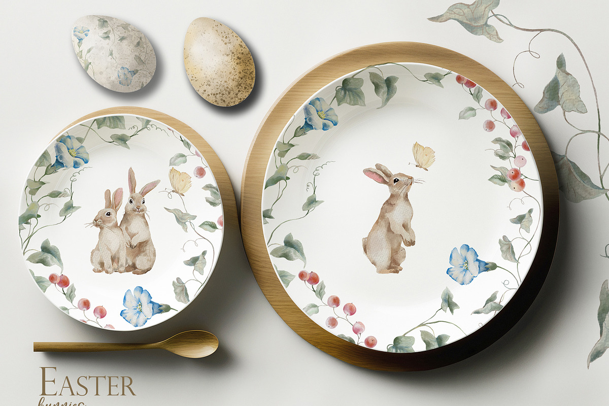 Easter clip art set, a Decorative Illustration by RushkinaAntonina (Photo 2 of 10)
