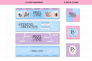 Pastel Etsy Shop Kit, a Branding & Logo Template by Anna Design Studio (Thumbnail 3 of 8)