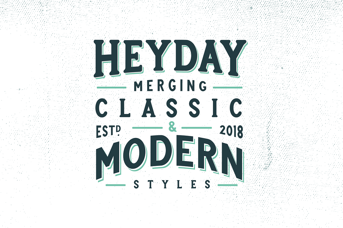 Heyday Font Family preview 2