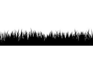 Meadow silhouette with grass, plants, an Object Illustration by 32pixels