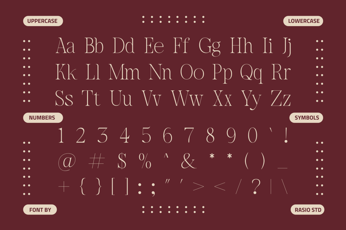 Lathenia Elegant Modern Serif Font, a Serif Font by Rasio Studio (Photo 2 of 8)