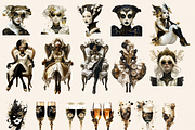 MOST PECULIAR NEW YEAR CLIPART PACK, a Person Illustration by Daring Digies (Thumbnail 2 of 10)