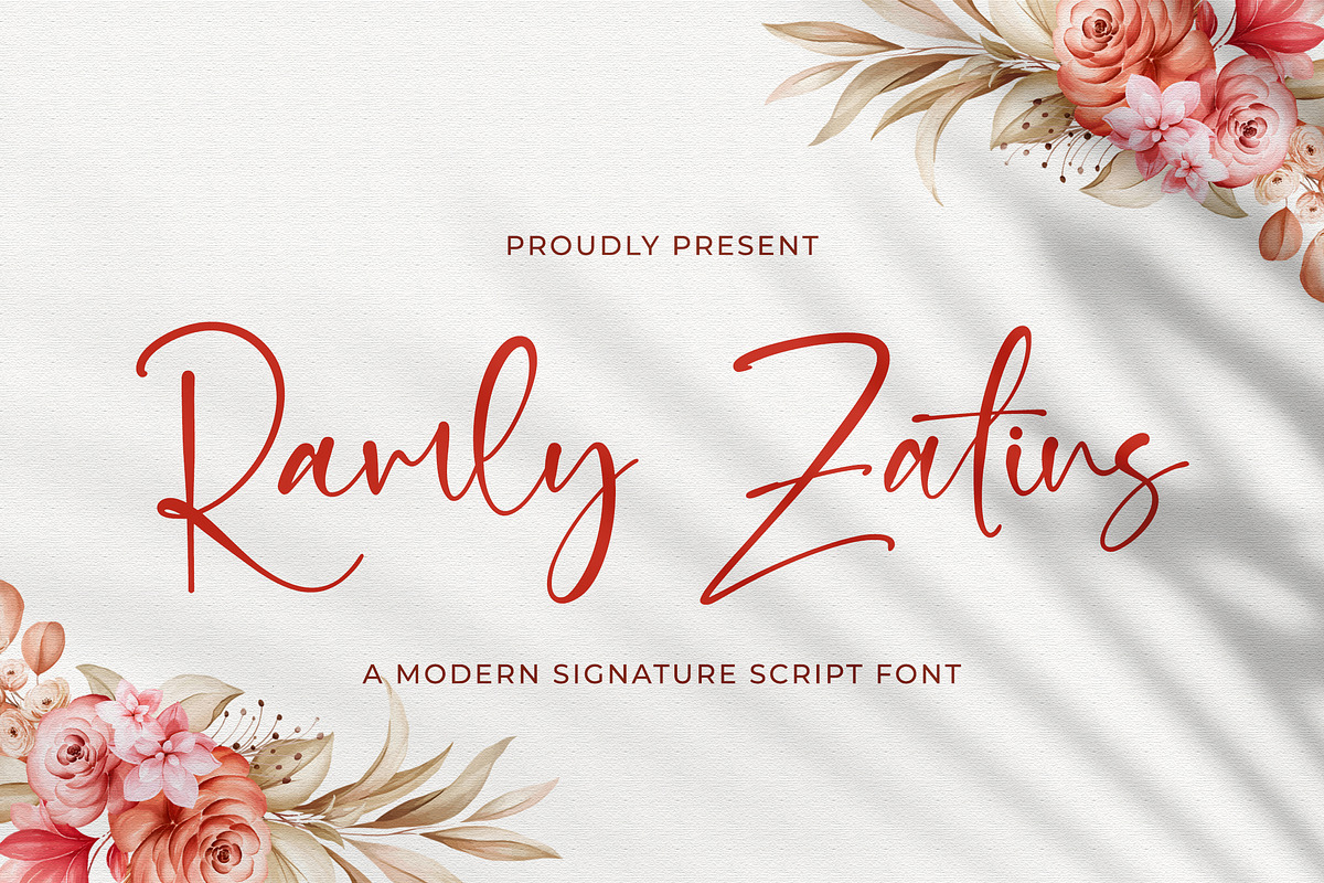 Ramly Zatins - Signature Script Font, a Script Font by StringLabs ...