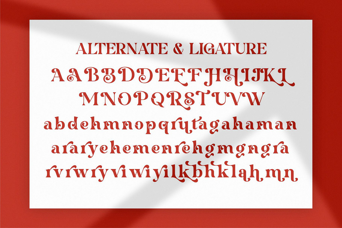Saglary || Vintage Retro Serif Font, a Serif Font by Ermedia Studio (Photo 7 of 10)