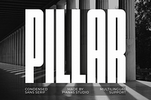Pillar - Condensed Sans Serif Font