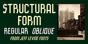 Structural Form JNL, a Font by Jeff Levine Fonts (Thumbnail 1 of 5)