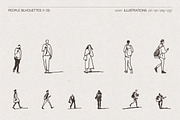 Urban People Silhouette Illustration, a Person Illustration by TheMountBirdStudio (Thumbnail 7 of 9)
