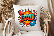 DAD Comic Style Sublimation PNG, an Illustration by DreamCafeArt (Thumbnail 5 of 7)
