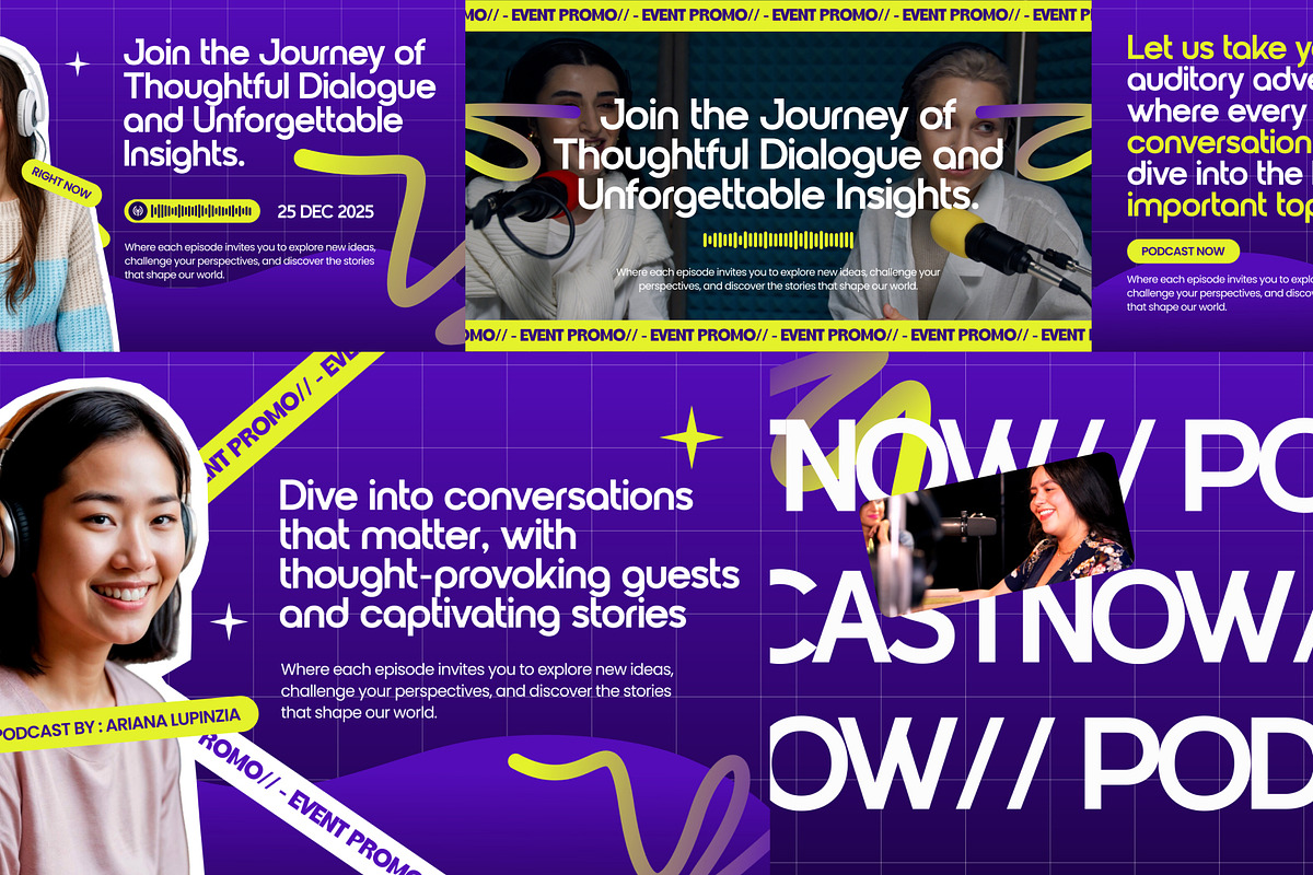 Podcaster After Effect, a Social Media Template by Loin Studio (Photo 1 of 2)