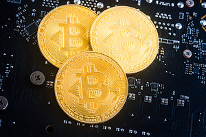 Cryptocurrency Bitcoin On The Mother, a Business Photo by AlexBush