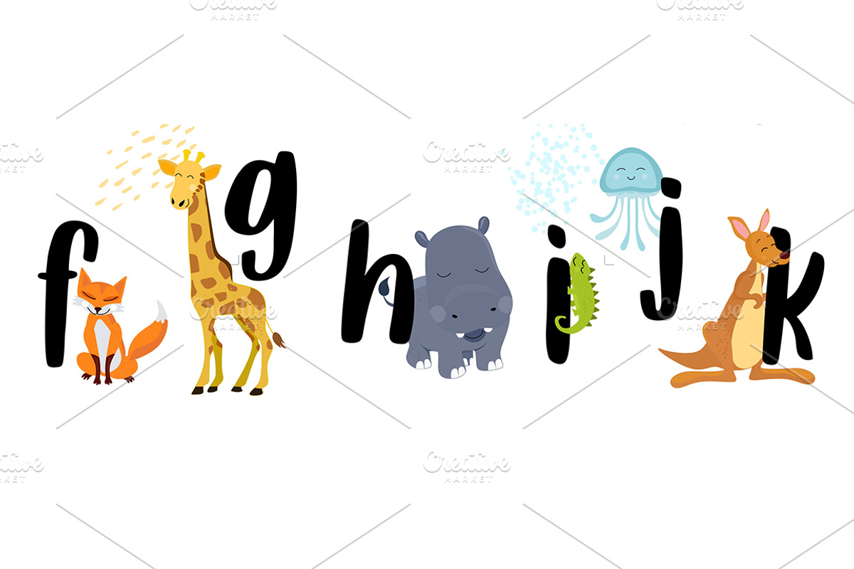 Animal alphabet poster, an Animal Illustration by land art (Photo 6 of 9)