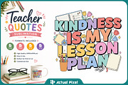 Teacher Quotes Sublimation Bundle, an Education Illustration by Actual Pixel (Thumbnail 11 of 18)