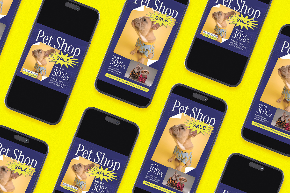Pet Shop Sale Flyer Set, a Flyer Template by Aiyari Graphic (Photo 2 of 3)