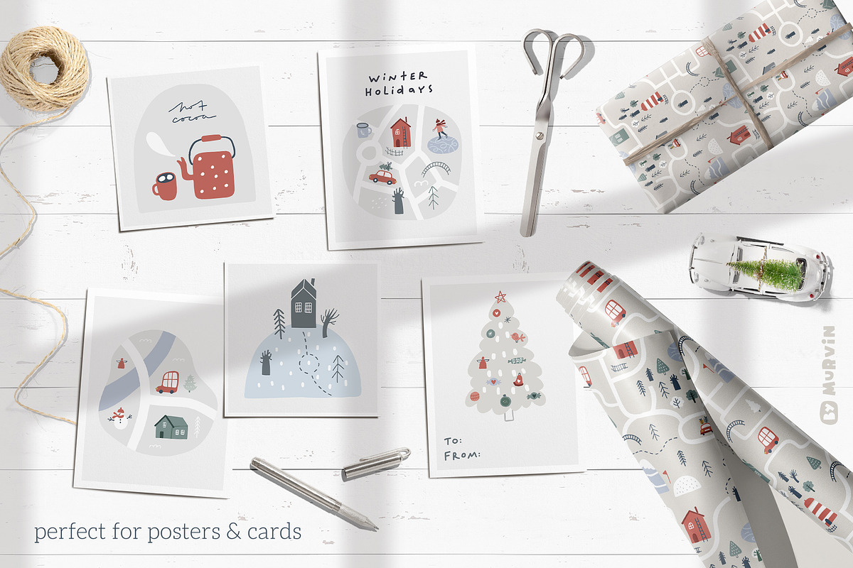 Christmas. Maps and cards creator, a Graphic by Murvin (Photo 7 of 16)