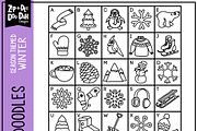 Winter Doodle Font, a Handwritten Font by Zip-A-Dee-Doo-Dah Designs (Thumbnail 2 of 2)