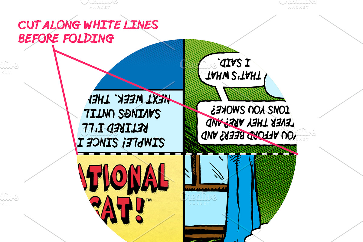 Illustrator Zine and Comix Templates, a Marketing Template by Fuzzy Poet by DG2 (Photo 4 of 6)