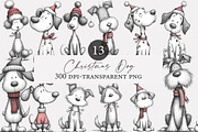 Christmas Dog clipart, an Icon by Designworld (Thumbnail 1 of 3)
