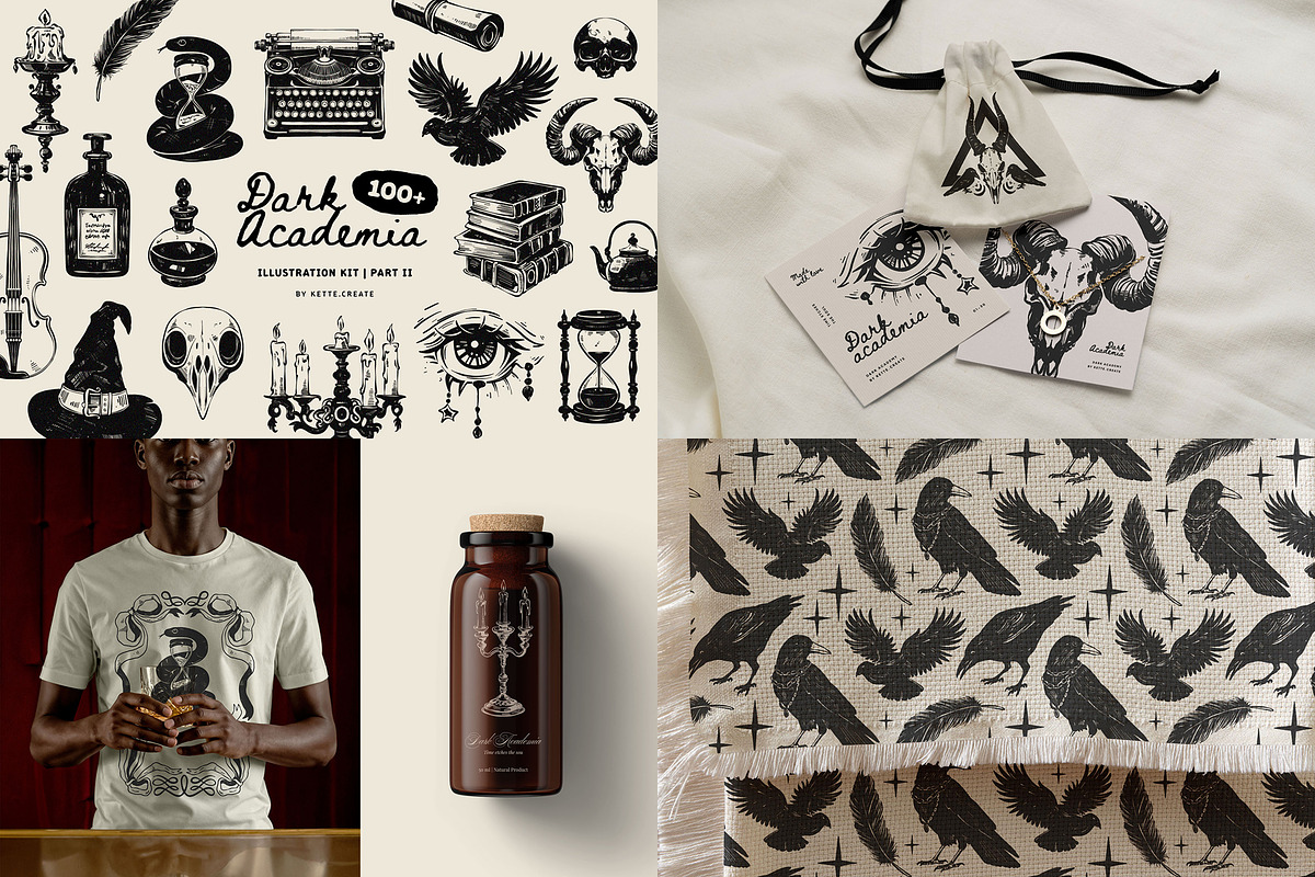 Dark Academia Bundle 7-in-1, an Object Graphic by KetteCreate (Photo 10 of 15)