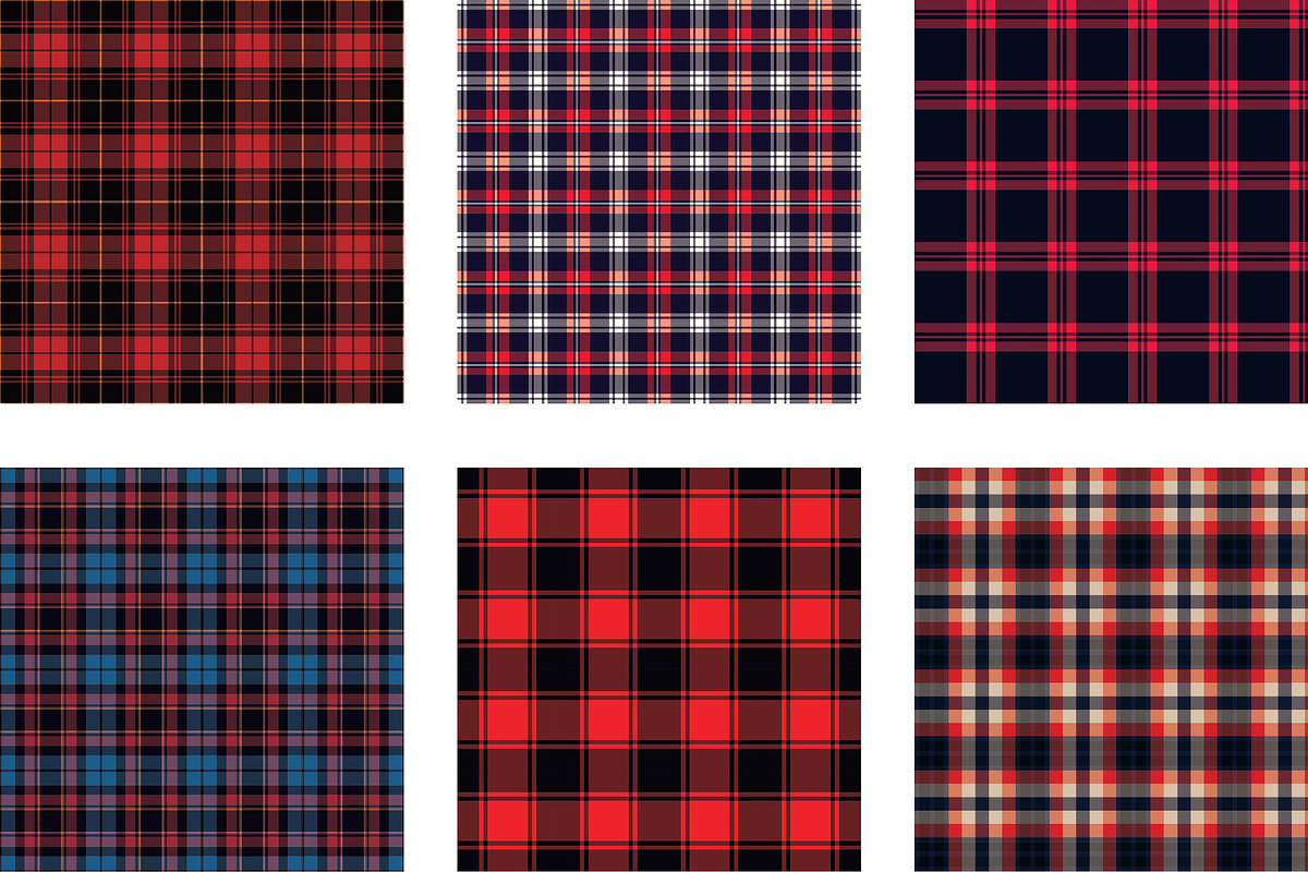 seamless plaid flannel pattern, a Pattern Graphic by Brainware Graphic (Photo 3 of 3)