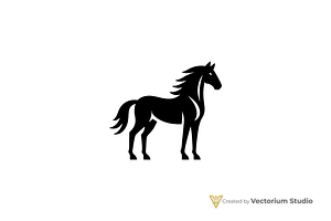 Modern Horse Stallion Logo, a Branding & Logo Template by Vectorium Studio