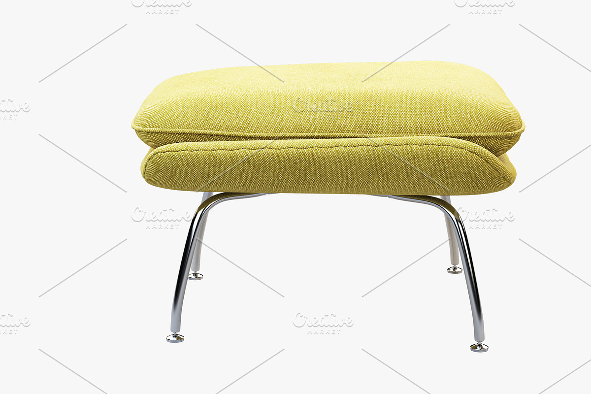 Womb Chair and Ottoman 3d model, a Furniture 3D Model by 3dmitruk (Photo 12 of 15)