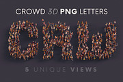 Big Crowd - 3D Lettering, a Graphic by MIIM (Thumbnail 1 of 8)