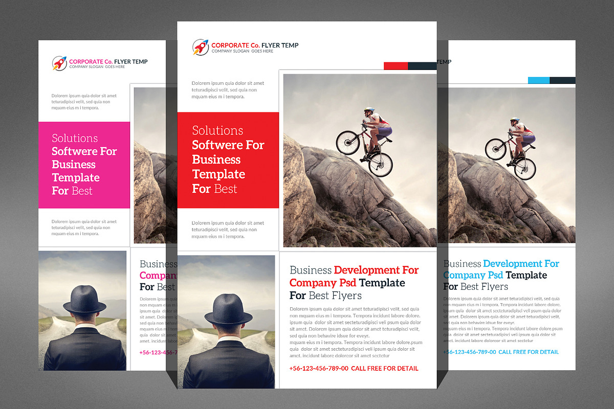 66 Corporates Flyers Bundle, a Flyer Template by Graphic Templates (Photo 37 of 67)