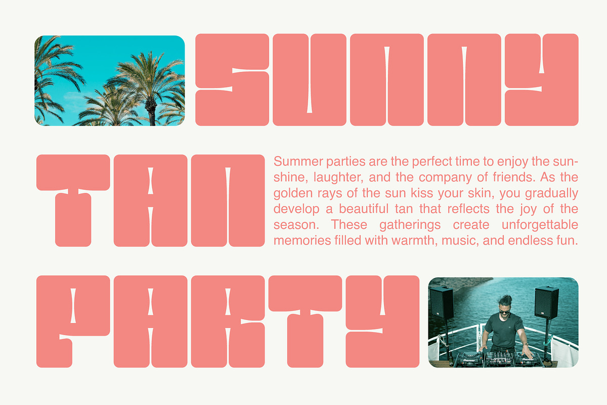 Summer Cosmos - Chunky Sans Font, a Sans Serif Font by Hakara Type (Photo 3 of 8)