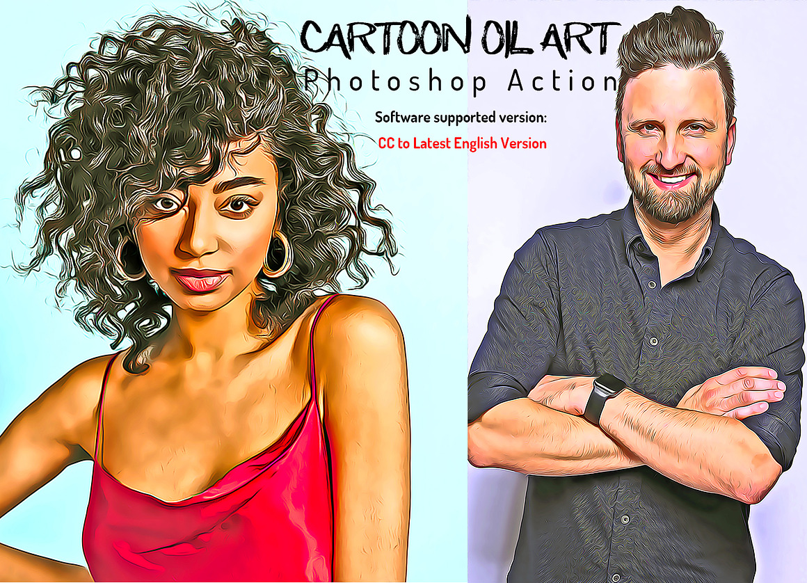 Cartoon Photoshop Action Bundle, an Action Add-On by Studio Retouch (Photo 2 of 22)