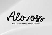 Alovoss - Monoline Script Font