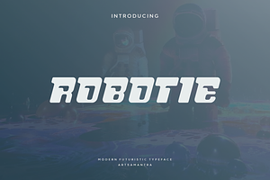 Robotie - Futuristic Typeface