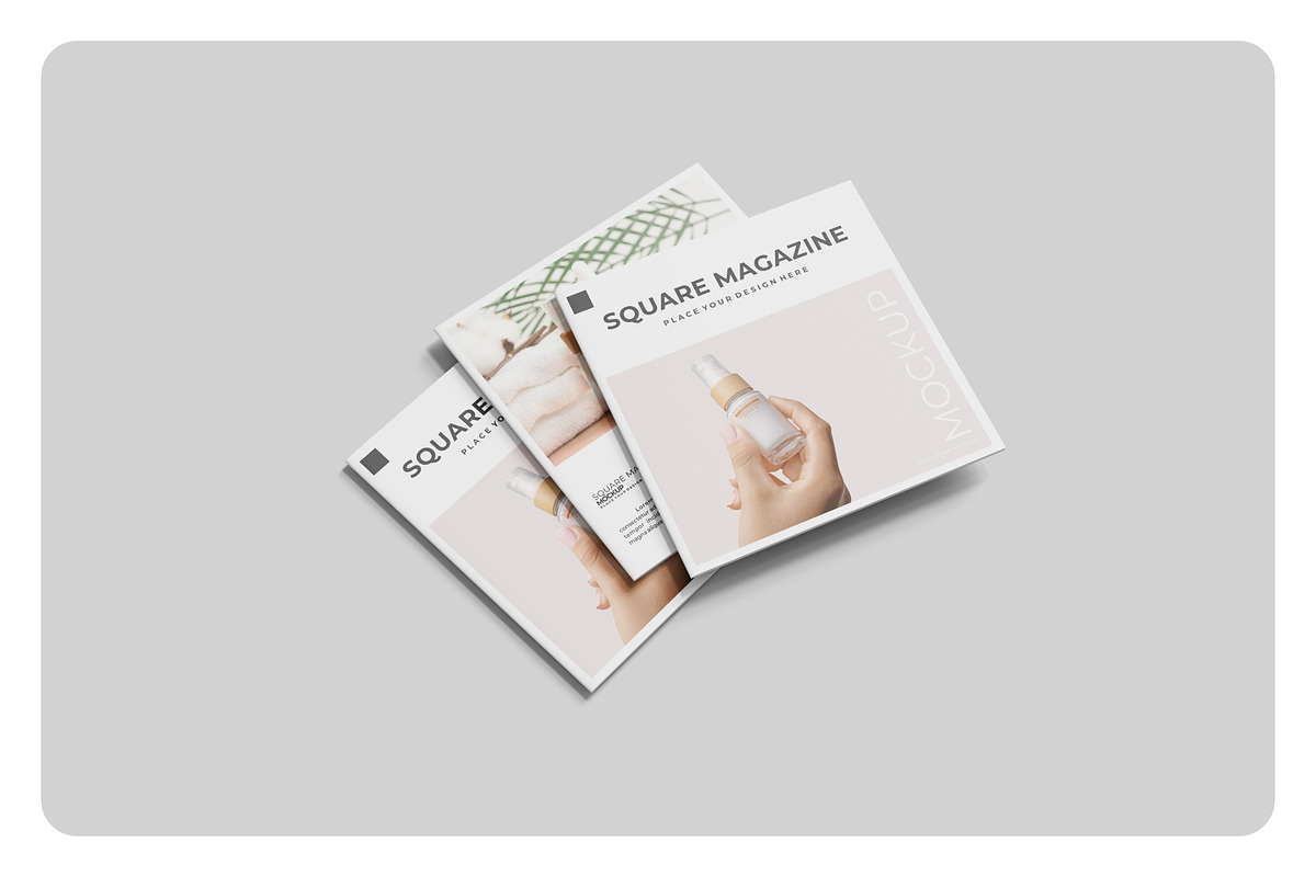 Square Magazine Mockup, a Print Template by Pixie Creative (Photo 5 of 5)