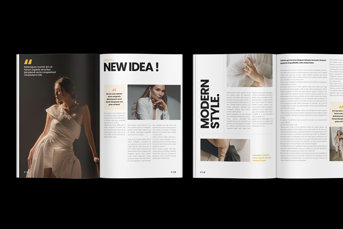 Fashion & Lifestyle Magazine Layout, a Magazine Template by NorthPeak (Photo 7 of 11)