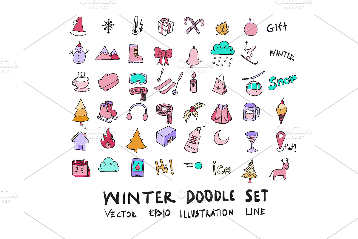 15151 in 1 Doodle Giant bundle, an Object Illustration by TKDoodle (Photo 57 of 144)