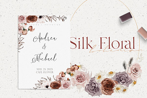 Watercolor Flower-Silk Floral