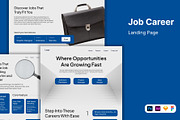 Job Career Website Template, a Landing Page Template by Glyphminds Studios (Thumbnail 1 of 3)