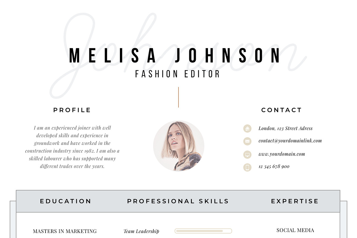 Resume Template 1 page | Amsterdam, a Resume Template by Resume Angels (Photo 3 of 9)