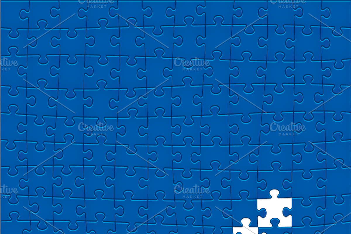 Jigsaw Puzzle Pattern. 108 pieces., an Illustration by Maril