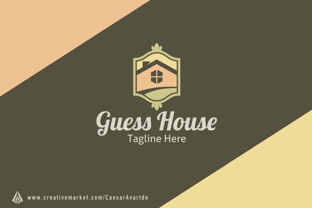 Guess House Logo Template, a Branding & Logo Template by Avartde Creative (Photo 2 of 2)