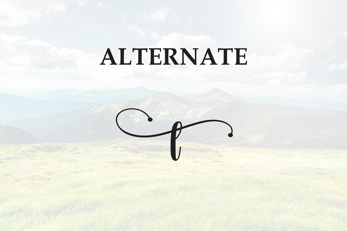 Mountain | Script Font, a Handwritten Font by Scratchones (Photo 8 of 9)