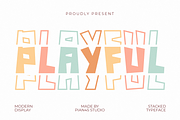 Playful Stacked - Modern Display, a Handwritten Font by Pian45 Studio (Thumbnail 1 of 6)