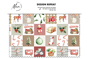 Christmas market pattern farm, a Pattern Graphic by Milatoo (Thumbnail 2 of 3)