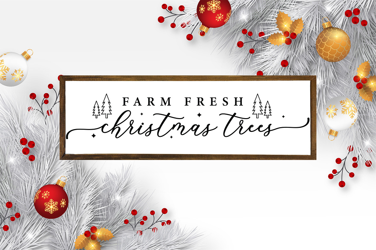 Farmhouse Christmas Sign Mega Pack, a Graphic by CraftlabSVG (Photo 6 of 17)